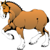 Muscular Horse Clip Art